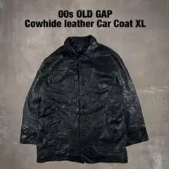 00s OLD GAP 本革 レザー カーコート カウハイド 野村訓市着用 XL