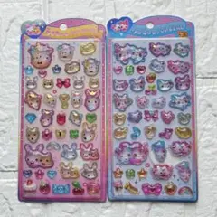 【新品／正規品】うるちゅるポップシール フワフワらびちゃん まじかるみゅーちゃん