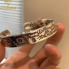 シルバー925 ヴィンテージ刻印 カフバングル - メルカリ