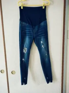 マタニティーパンツ　デニム　スカート　ベルト　セット　美品　コムサ