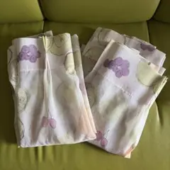 レースカーテン　100×110 フルーツ柄　2枚セットのサムネイル