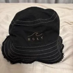 ROXY バケットハット ブラック フリンジ加工のサムネイル