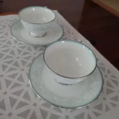 ●送料無料 ノリタケ　フェアモントシリーズ　ティーカップ・ソーサー2個セット