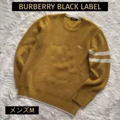 ☆美品☆BURBERRY BLACK LABEL ニット セーター イエロー M
