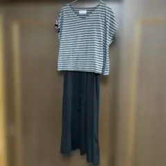 Candy Closet ボーダー 半袖 ワンピース M