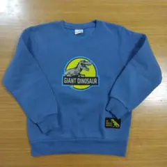 裏起毛トレーナー　恐竜柄 120