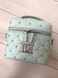 Darich ミントグリーン キルティングビジュースクエアミニバッグ MINT