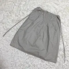 POU DOU DOU ラップスカート　膝丈　スナップ付き　総柄　（M）
