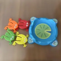 ジャンプカエル 知育玩具 4個　じゃんぷ　ジャンプさせる蛙　おもちゃ　子供