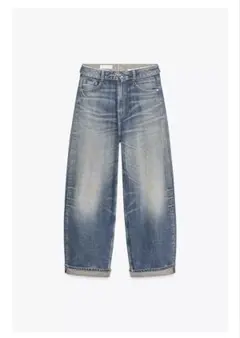 ZARA TRF ミッドライズ 折り返しウエスト デニムパンツ　40