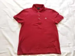ラコステ LACOSTE　ポロシャツ　４　エンジ