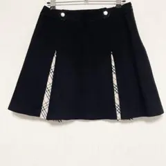 BURBERRY バーバリー ノバチェック プリーツ 台形 スカート 160A