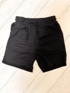 H&M スウェット ショートパンツ 切りっぱなし ブラック 男女兼用 新品のサムネイル