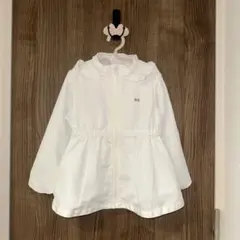 petit main 撥水加工　ペプラムウィンブレ　オフ ホワイト　120cm