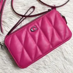 【未使用級】 COACH キラ クロスボディ・ピロー キルティング 3way