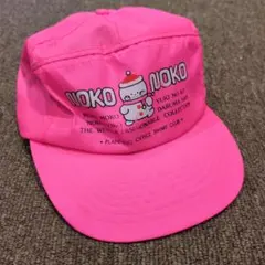 スキーキャップNOKO NOKO ピンクキャップ