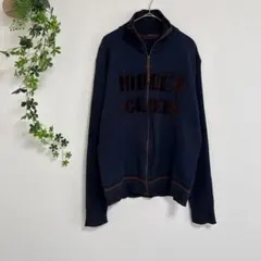 ［ZARA MAN］ジップアップニット（XL）ダブルジップ ハイネック 長袖