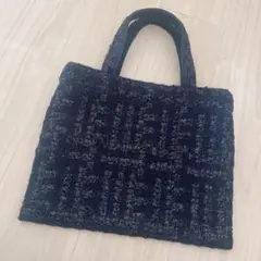 soleile ソレイル navy/middle ネイビー ツイード バッグ