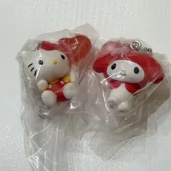 サンリオ カラーコレクションチャーム Red キティ　マイメロ