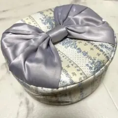 本日限定値下げ　ジェラートピケ　花柄リボンポーチ