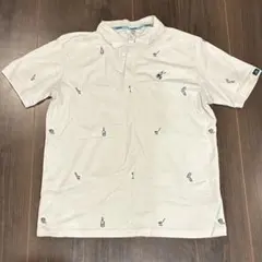アディダス　ゴルフ刺繍ポロシャツ ホワイトXO