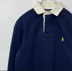 ポロラルフローレン　スモールポニー　ラガーシャツ　ネイビー