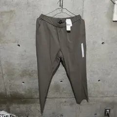 GU MEN ドライストレッチアンクルパンツ ブラウン