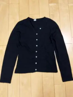 PETIT BATEAU ブラック長袖カーディガン 14a美品