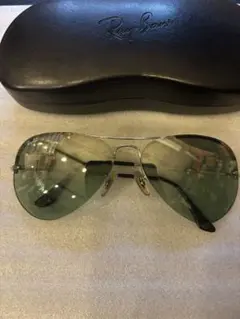 Ray-Ban RB3214 RIMLESS AVIATOR ゴールド グリーン