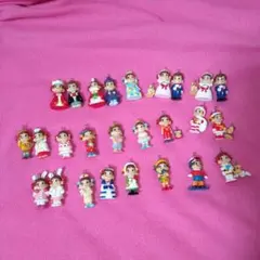 不二家　ペコちゃん　ポコちゃん　キーホルダー（ボールチェーンなし）