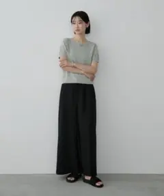 アントマリーズ フロントタックナロースカート ブラック 美品 丈長め 高身長のサムネイル
