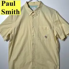 Paul Smith カラーストライプゼブラ ワンポイント半袖シャツ