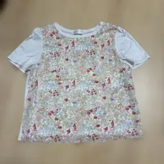 Aylesbury 透かしボタニカル フラワー シフォン カットソー　サイズLのサムネイル
