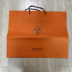 HERMES オレンジ ショップ袋 大