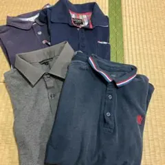メンズLサイズポロシャツ4枚セットのサムネイル