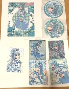 わんだふるぷりきゅあ　キュアリリアン 8点セット カード、缶バッジ