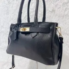 MILOS 金具付き トートバッグ 2way 南京錠 レザー シボ革 A4可 - メルカリ
