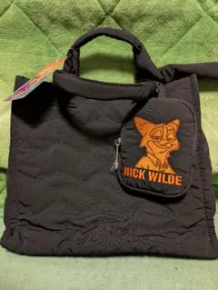 ズートピア　ニック・ワイルド　ショルダーバッグ 黒