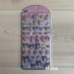 正規品　マイメロ　コットンパフィーシール　サンリオキャラクターズ