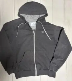 Champion グレー ジップアップパーカー Mサイズ