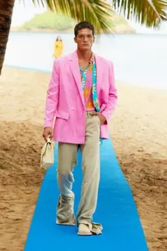 【JACQUEMUS】2022ss 青×黄 Floral SHIRTのサムネイル