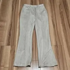 JEANASIS ヌバックライクフレアパンツ グレージュ　S