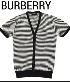 BURBERRY BLACK LABEL ストライプカーディガン サイズ2