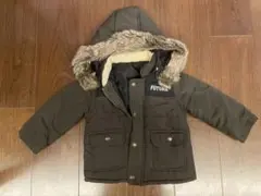 ダークグリーン　フード付きジャケット 95cm