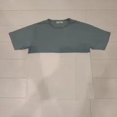 グリーン/ホワイト 半袖Tシャツ