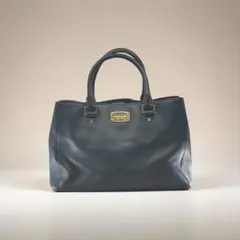 MICHAEL KORSマイケルコース　ハンドバッグ　　ネイビー　レザー