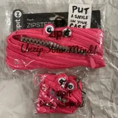 zipit ジップイット モンスターポーチ ピンク コインケース 小銭入れのサムネイル