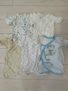コンビ肌着 長肌着 新生児 まとめ売り 5点セット 50〜60cm