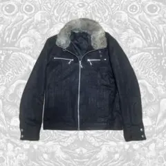 00s archive リアルファー付き レザージャケット 平成 お兄系