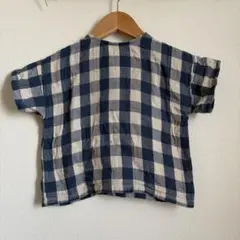 organic zoo Pottery Blue Gingham Boxy T